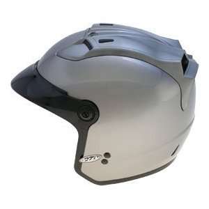  GMAX GM 27 Open Face Motorcycle Helmet   Titanium 