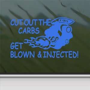   Injected Blue Decal Street Race Blue Sticker Arts, Crafts & Sewing