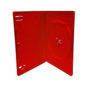    100 Pack 14mm Orange Red Standard Single DVD Case Electronics