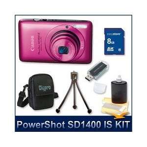  Canon PowerShot SD1400 IS Digital ELPH (Pink) 4183B001, 14 