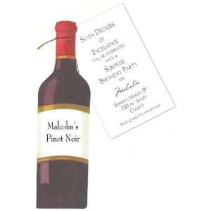  Stevie Streck Designs AW918W Red Wine Bottle with Gold 