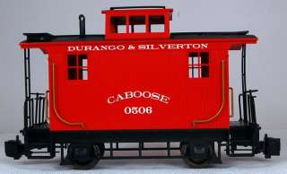 Bachmann G Scale Train (122.5) Red Caboose Durango & Silverton  