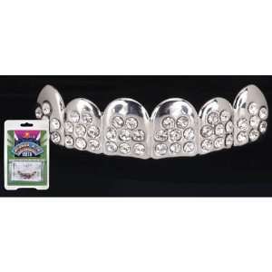  Grillz Silver w/Clear Jewels Toys & Games