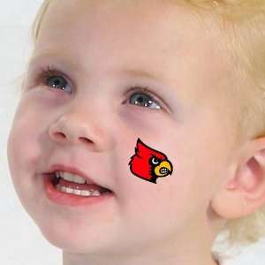  NCAA Louisville Cardinals 4 Pack Waterless Temporary Tattoos 