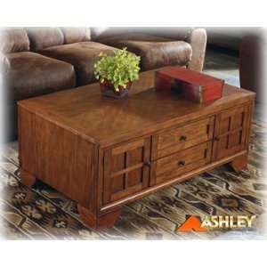    Traditional Rectangle Coffee Table W/ Storage Space