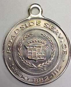 Cadilac Roadside Service Keychain Pendant  