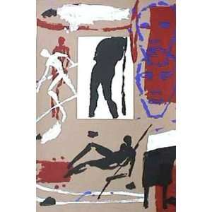   Composition for Olympic Games by Mimmo Paladino, 25x36