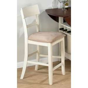   Jofran Frosted White Counter Height Stools (Set of 2)