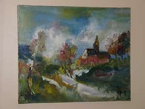 Listed Artist STEPHANE LE GREC Signed Oil Painting O/C  