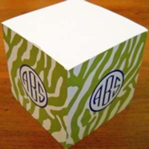  personalized sticky note cubes zebra pattern Toys & Games