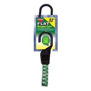 Keeper 60111 32 Green and White Flat Bungee Cord with Steel Core Hook