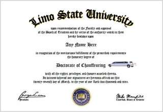 Chauffeuring Diploma   Limo Driver Limousine Chauffeur  