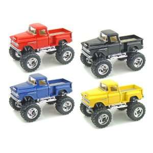  Set of 4   1955 Chevy Stepside Off Road Truck 1/32 Toys 