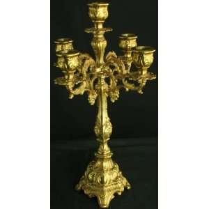  Vintage French 4 Arm Rococo Candelabra Candlestick