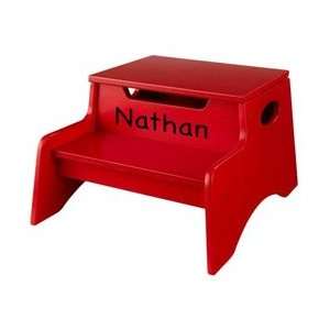 Personalized Red Step n Store Stool Toys & Games
