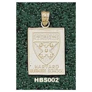  14Kt Gold Harvard Bus School Sq Shield 5/8 Sports 