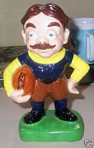 1950s Old Time Football Player Stanford Pottery Bank  