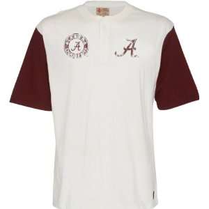 Alabama Crimson Tide Old School Short Sleeve Baseball T Shirt  