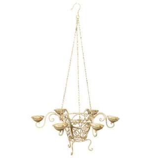 New Wrought Iron Candle Chandelier D19.5   86273  