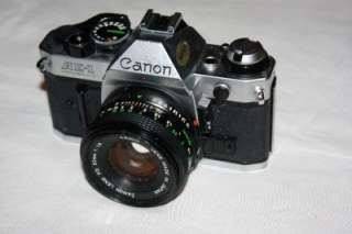 Canon AE 1 Program SLR 35MM Film Camera + 50mm 11.8 Canon Lens  