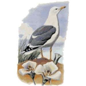  Utah State Bird and Flower Counted Cross Stitch Pattern 