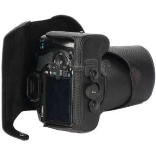 Leather Case Bag Prouch for CANON EOS 500D 500 D Digital Camera black 