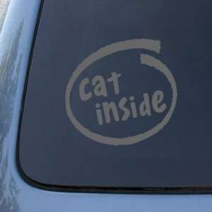  CAT INSIDE   Vinyl Car Decal Sticker #1787  Vinyl Color 