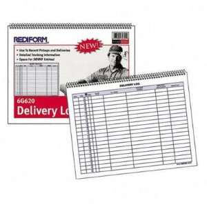  RED6G620   Spiralbound Delivery/Pick Up Log Book