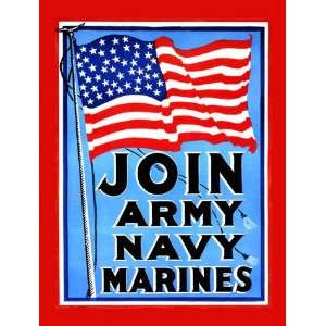 Join   Army   Navy   Marines 20x30 poster