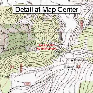   Topographic Quadrangle Map   Big Ice Cave, Montana (Folded/Waterproof