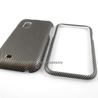 The Samsung Fascinate Carbon Style Rubberized Hard Cover Case provides 