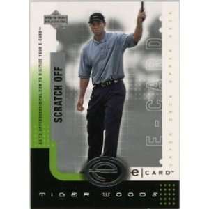  Tiger Woods 2001 Upper Deck e Card #ETW Golf Card Sports 