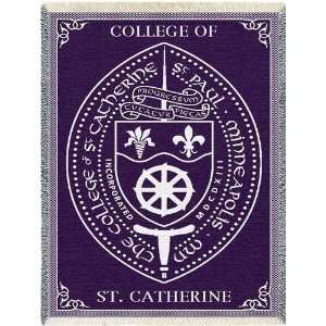  College of St Catherine Seal Throw   69 x 48 Blanket/Throw 
