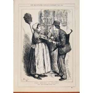   London Almanack 1881 Paris Sketches La Concierge Print