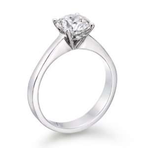 Solitaire Diamond Ring 1/2 ct, K Color, VS1 Clarity, Certified, Round 
