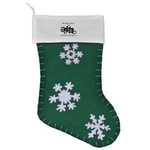   Christmas Stocking Green The Wages Of Sin Is Death 