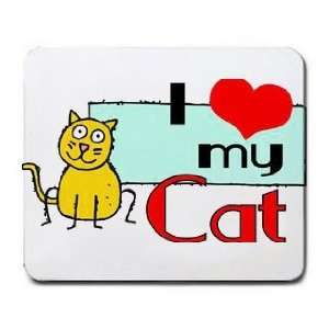  I Love My Cat Mousepad