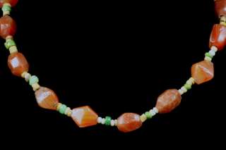 Egyptian necklace with carnelian beads  