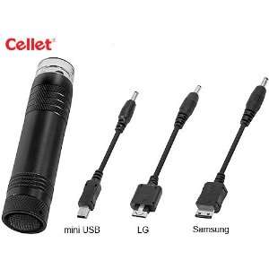 Cellet Black Emergency Charger With 3 Different Connectors 