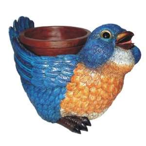  Michael Carr Blue Bird with Bowl on Back