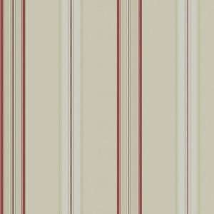   Dunston Stripe Vermillion by Ralph Lauren Wallpaper