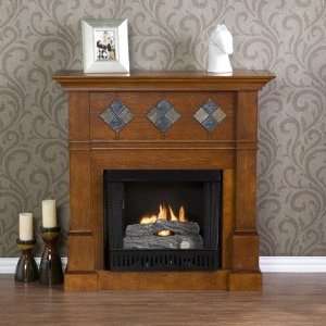  McKay Gel Fuel Fireplace in Rich Walnut