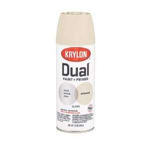Krylon K08802000 Dual Paint And Primer One Spraypaint Almond Gloss 12 