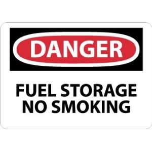 Danger, Fuel Storage No Smoking, 10X14, Rigid Plastic  