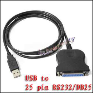USB to 25 Pin Parallel Printer Cable adapter Converter  
