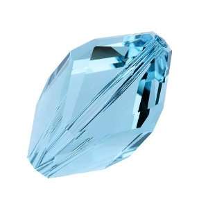  Swarovski Crystal #5650 28x18.5mm Cubist Bead Aquamarine 