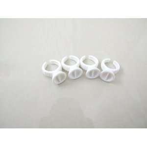  50Pcs Of Permanent Makeup Plastic Easy Ring Ink Holders 