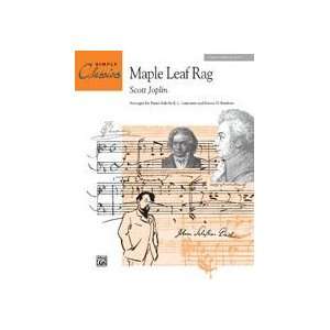  Maple Leaf Rag Sheet Piano By Scott Joplin / arr. E. L 