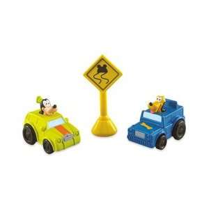    Mickey Motors Raceway Vehicles   Pluto & Goofy Toys & Games