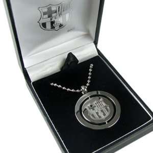    F.C. Barcelona Spinner Pendant and Chain